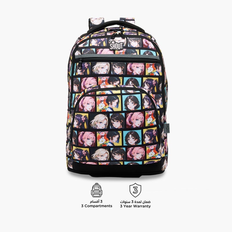 Shout Anime Print Backpack for Kids - Image 4